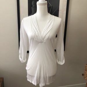 Women’s sanctuary white pullover Henley top